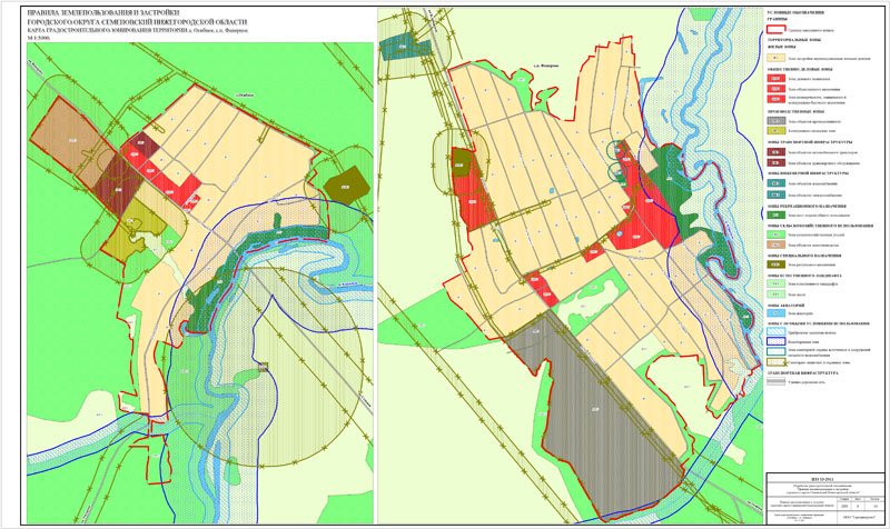 Карта градостроительного зонирования нижегородской области